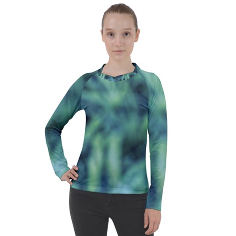 Blue Abstract Stars Women s Pique Long Sleeve Tee by DimitriosArt