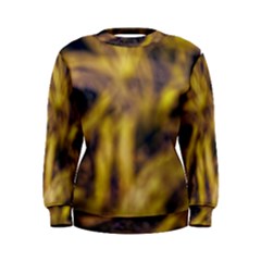 Yellow Abstract Stars Women s Sweatshirt