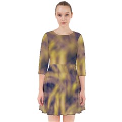 Yellow Abstract Stars Smock Dress by DimitriosArt