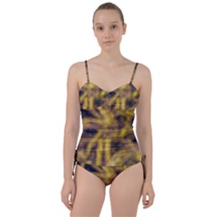 Yellow Abstract Stars Sweetheart Tankini Set by DimitriosArt