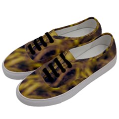 Yellow Abstract Stars Men s Classic Low Top Sneakers