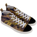 Yellow Abstract Stars Men s Mid-Top Canvas Sneakers View3