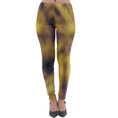 Yellow Abstract Stars Lightweight Velour Leggings