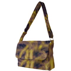 Yellow Abstract Stars Full Print Messenger Bag (s)