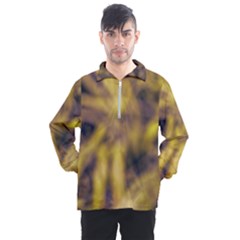 Yellow Abstract Stars Men s Half Zip Pullover