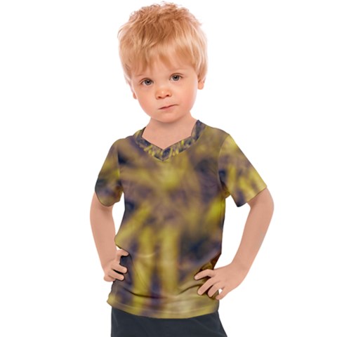 Yellow Abstract Stars Kids  Sports Tee by DimitriosArt