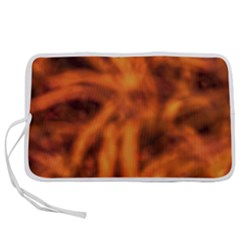 Red Abstract Stars Pen Storage Case (m) by DimitriosArt