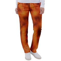 Red Abstract Stars Women s Casual Pants by DimitriosArt