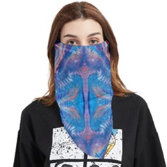 Blue Repeats Face Covering Bandana (triangle)