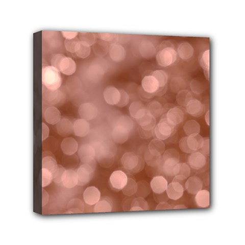 Light Reflections Abstract No6 Rose Mini Canvas 6  X 6  (stretched) by DimitriosArt