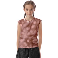 Light Reflections Abstract No6 Rose Kids  Raglan Cap Sleeve Tee by DimitriosArt