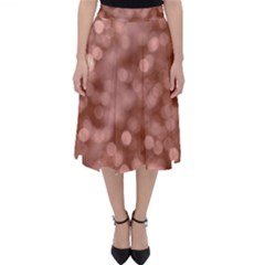 Light Reflections Abstract No6 Rose Classic Midi Skirt by DimitriosArt