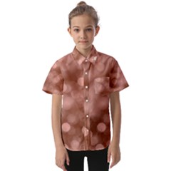 Light Reflections Abstract No6 Rose Kids  Short Sleeve Shirt