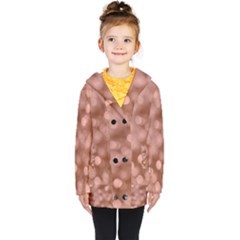 Light Reflections Abstract No6 Rose Kids  Double Breasted Button Coat