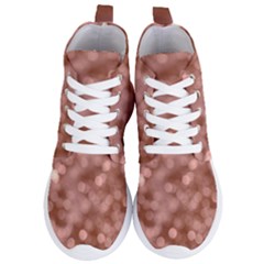 Light Reflections Abstract No6 Rose Women s Lightweight High Top Sneakers by DimitriosArt