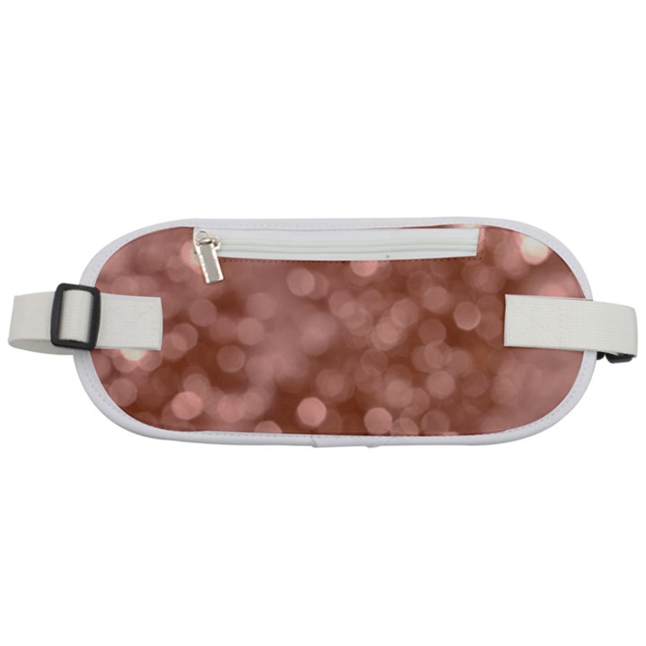 Light Reflections Abstract No6 Rose Rounded Waist Pouch