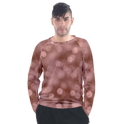 Light Reflections Abstract No6 Rose Men s Long Sleeve Raglan Tee by DimitriosArt