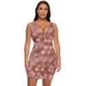 Light Reflections Abstract No6 Rose Draped Bodycon Dress View1