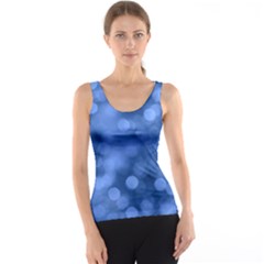 Light Reflections Abstract No5 Blue Tank Top by DimitriosArt