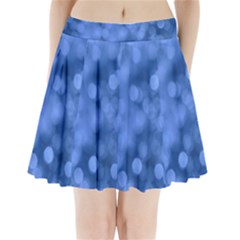 Light Reflections Abstract No5 Blue Pleated Mini Skirt by DimitriosArt