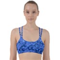 Light Reflections Abstract No5 Blue Line Them Up Sports Bra View1