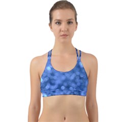 Light Reflections Abstract No5 Blue Back Web Sports Bra by DimitriosArt