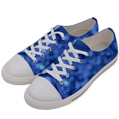 Light Reflections Abstract No5 Blue Men s Low Top Canvas Sneakers by DimitriosArt