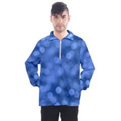 Light Reflections Abstract No5 Blue Men s Half Zip Pullover by DimitriosArt