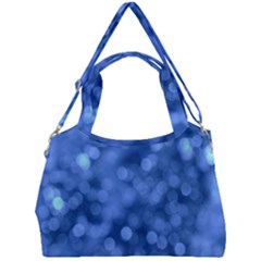 Light Reflections Abstract No5 Blue Double Compartment Shoulder Bag by DimitriosArt