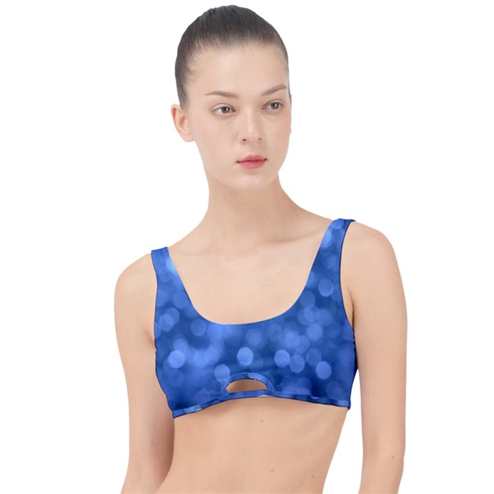 Light Reflections Abstract No5 Blue The Little Details Bikini Top