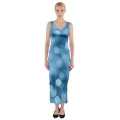 Light Reflections Abstract No8 Cool Fitted Maxi Dress by DimitriosArt