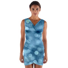 Light Reflections Abstract No8 Cool Wrap Front Bodycon Dress by DimitriosArt