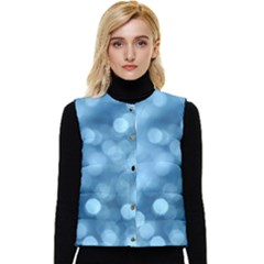 Light Reflections Abstract No8 Cool Women s Short Button Up Puffer Vest