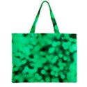 Light Reflections Abstract No10 Green Zipper Mini Tote Bag View1