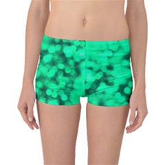 Light Reflections Abstract No10 Green Boyleg Bikini Bottoms by DimitriosArt