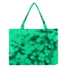 Light Reflections Abstract No10 Green Medium Tote Bag by DimitriosArt