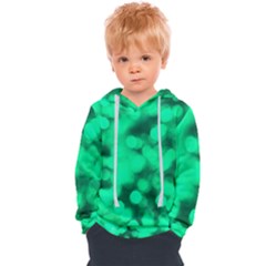 Light Reflections Abstract No10 Green Kids  Overhead Hoodie by DimitriosArt