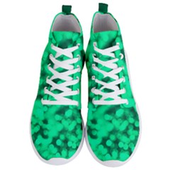 Light Reflections Abstract No10 Green Men s Lightweight High Top Sneakers by DimitriosArt