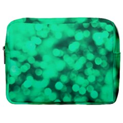 Light Reflections Abstract No10 Green Make Up Pouch (large) by DimitriosArt