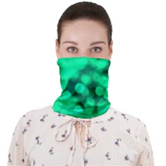 Light Reflections Abstract No10 Green Face Covering Bandana (adult) by DimitriosArt