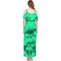 Light Reflections Abstract No10 Green Draped Sleeveless Chiffon Jumpsuit View2