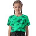 Light Reflections Abstract No10 Green Kids  Basic Tee View1