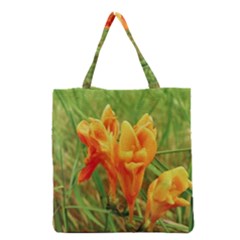 Orange On The Green Grocery Tote Bag by DimitriosArt