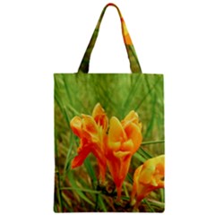 Orange On The Green Zipper Classic Tote Bag by DimitriosArt