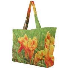 Orange On The Green Simple Shoulder Bag by DimitriosArt