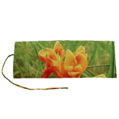 Orange On The Green Roll Up Canvas Pencil Holder (s) by DimitriosArt