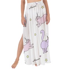 Unicorn Cats Pattern 2 Maxi Chiffon Tie-up Sarong by Littlebird