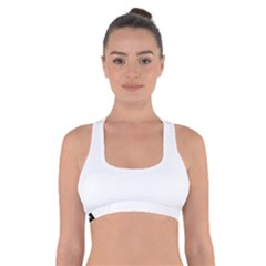 Cats Pattern Example Cross Back Sports Bra by Littlebird