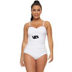 Cats Pattern Example Retro Full Coverage Swimsuit