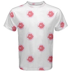 Lips Bubblegum Pattern Men s Cotton Tee